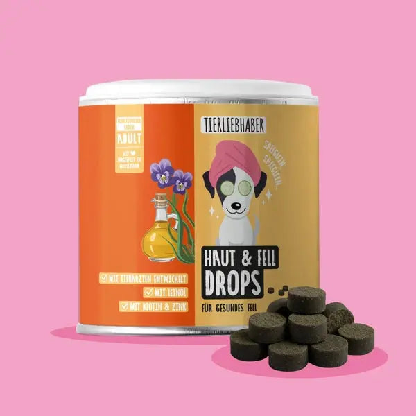 Haut & Fell Drops für Hunde - 350 Gramm Tierliebhaber