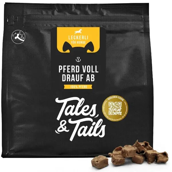 Pferd voll drauf ab - Hunde-Leckerlis 250 Gramm Tales & Tails