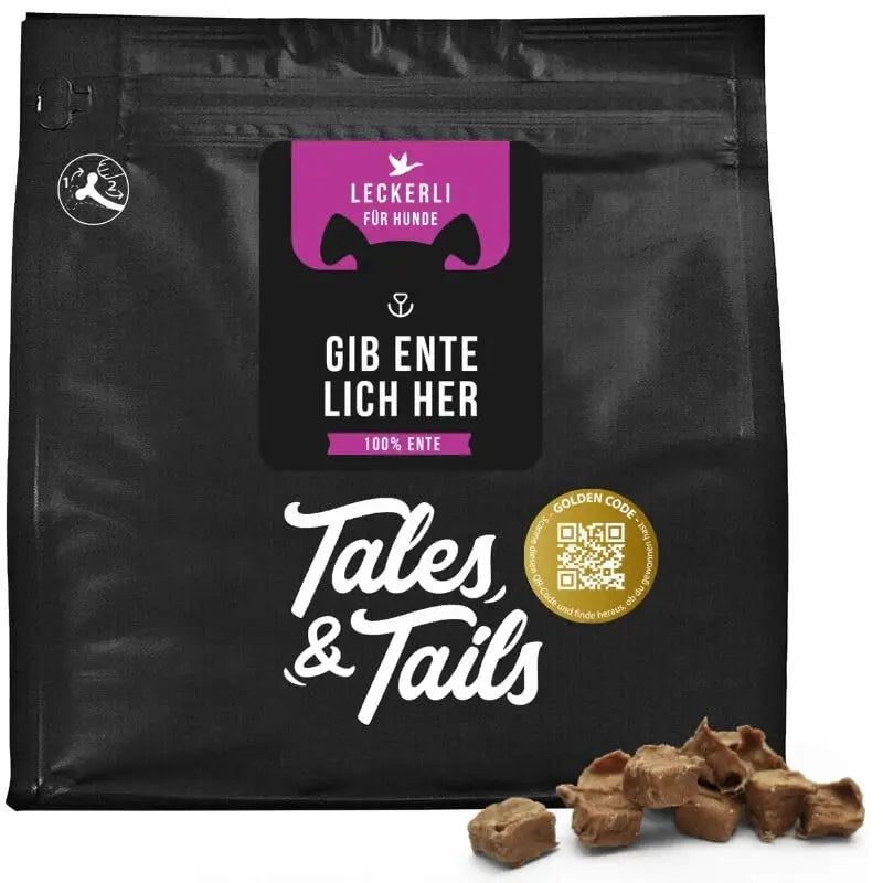 Gib EnteLich her- Hunde-Leckerlis 250 Gramm Tales & Tails