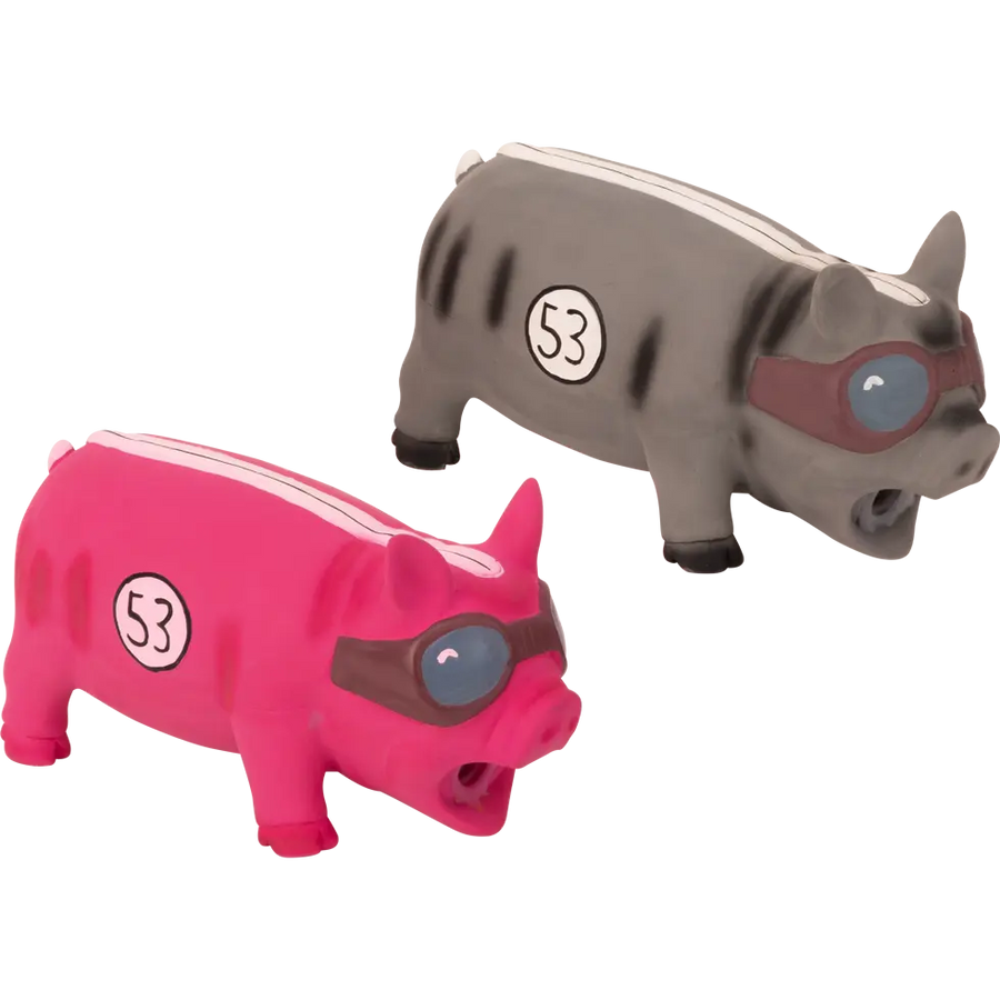 Hundespielzeug Pig Boss Latex-Schwein Woofbox