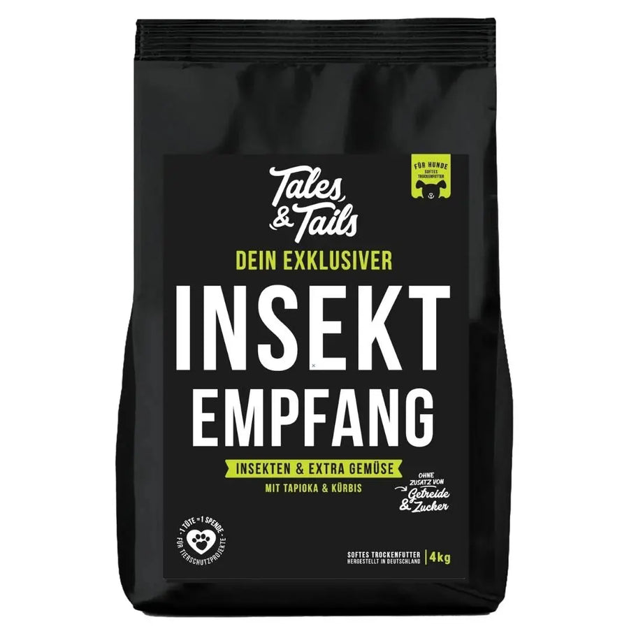 INSEKTempfang - softes Hunde-Trockenfutter mit Insekten Tales & Tails