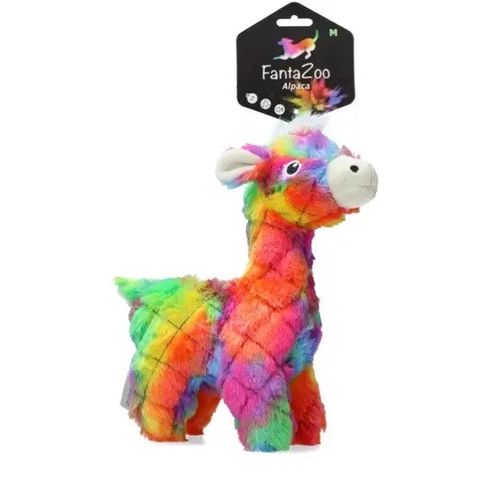 Buntes Alpaka Hundespielzeug Woofbox