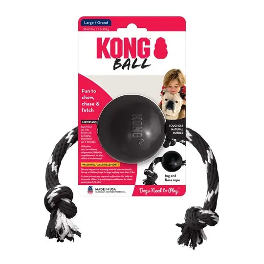 KONG Extreme Ball mit Seil Spielzeug für Hunde KONG