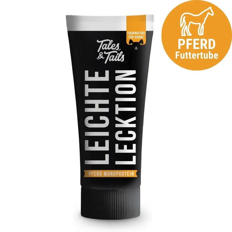 Leichte LeckTion - Futtertube für Hunde mit Pferd - 75ml Tales & Tails