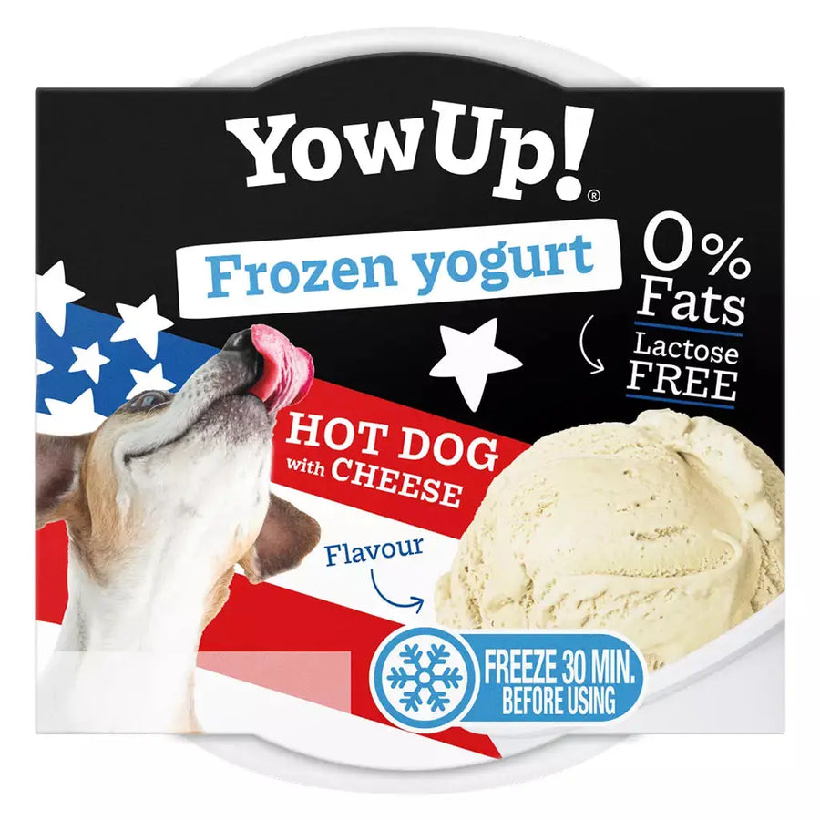 YowUp! Frozen Yoghurt Hot dog mit Käse Woofbox