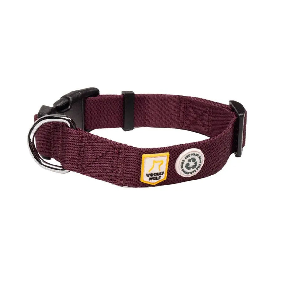 Hundehalsband "Juicy Plum" recycelt (RPET) Woolly Wolf