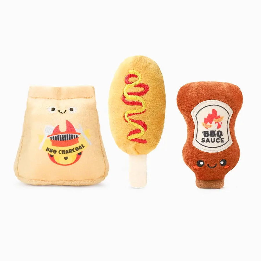 Hunde-Plüschspielzeug Food Party BBQ Time Hugsmart Products Inc