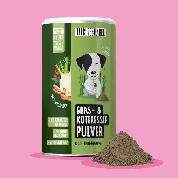 Gras & Kotfresser Pulver für Hunde - 200 Gramm Tierliebhaber